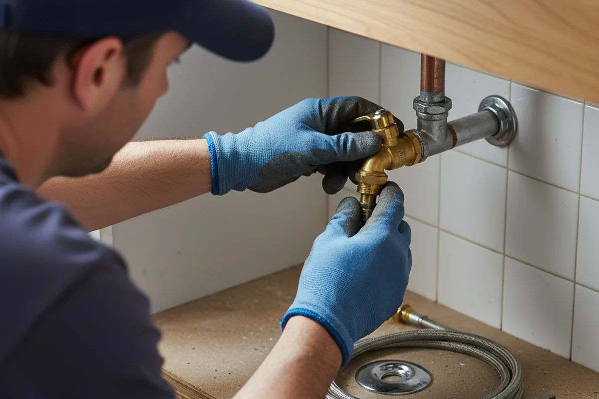 Shutoff valve and fitting work during Repiping in Mount Hope
